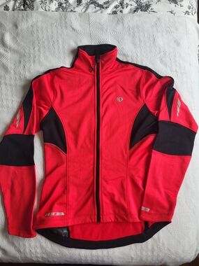 Pearl Izumi Men's Red Full-Zip Cycling Jacket